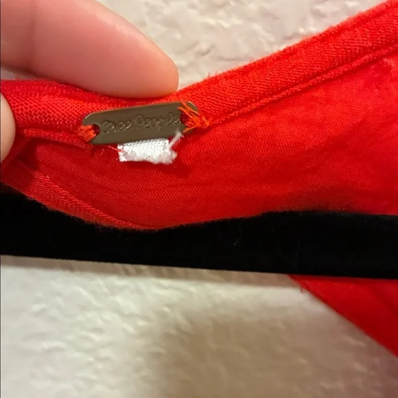 Free People Red Floral Casual Dress - Picture 3 of 5